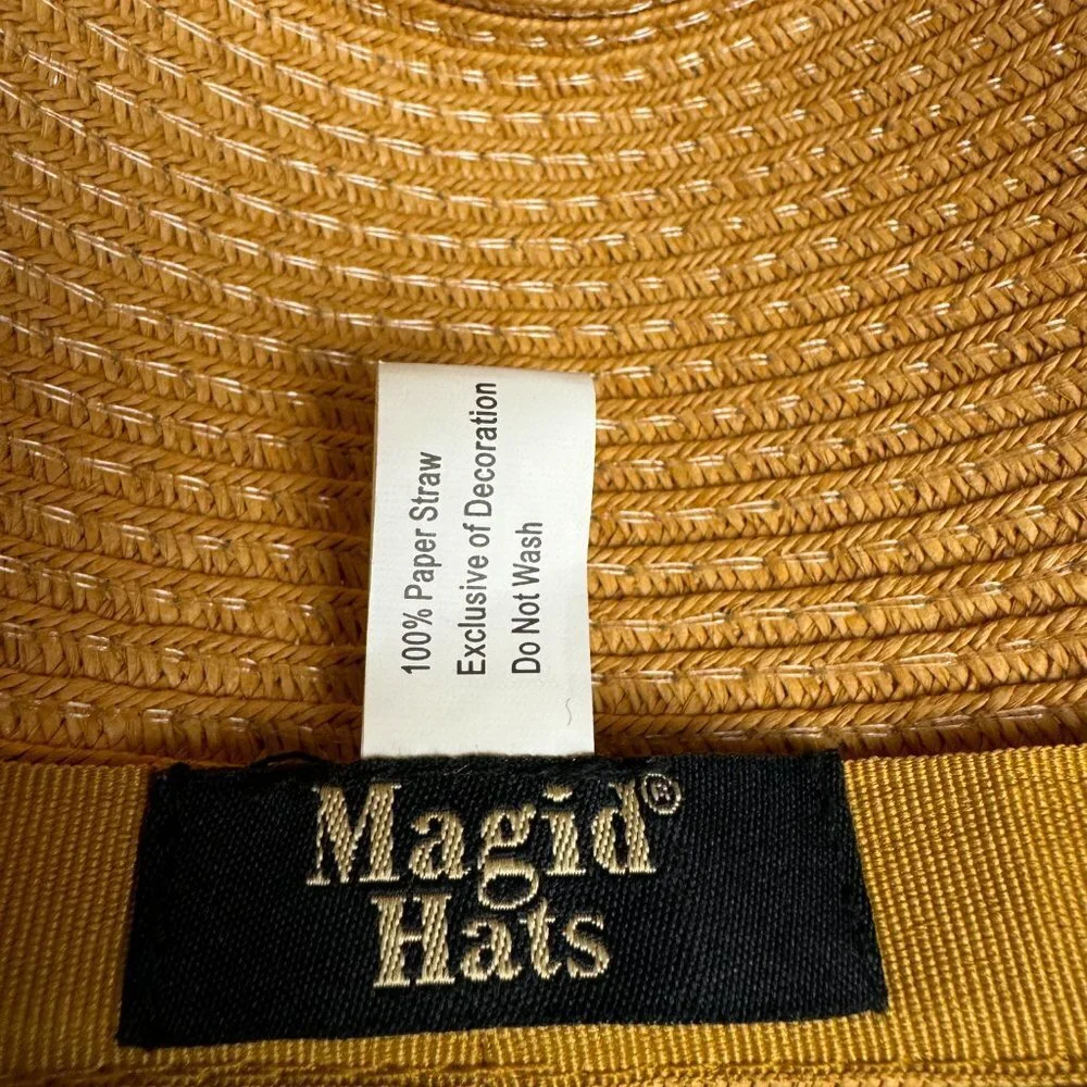 NWOT  Magid Sun Hat Floppy Fringe Wide Brim
